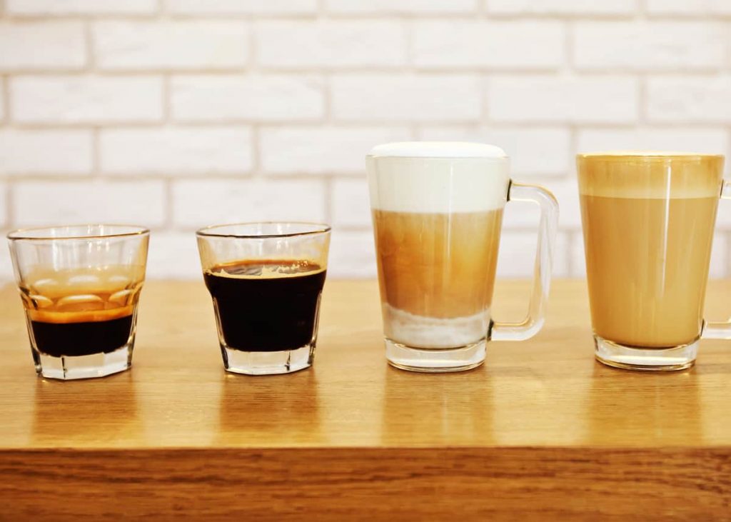 Different Types of Coffee Drinks