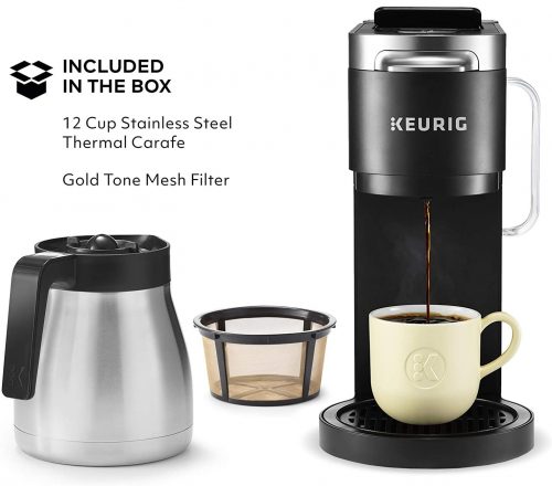 Keurig Dual Coffee Maker Come With Thermal Carafe and Gold Tone Mesh Filter