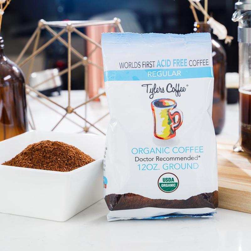Tylers acid free organic ground coffee